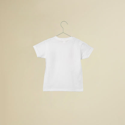 T-shirt bianca maniche corte con taschino liberty Pesciolini Rossi