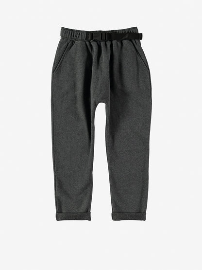 Pantalone jogger in tuta grigio scuro con cintura