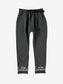 Pantalone jogger in tuta grigio scuro con cintura