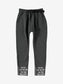 Pantalone jogger in tuta grigio scuro con cintura