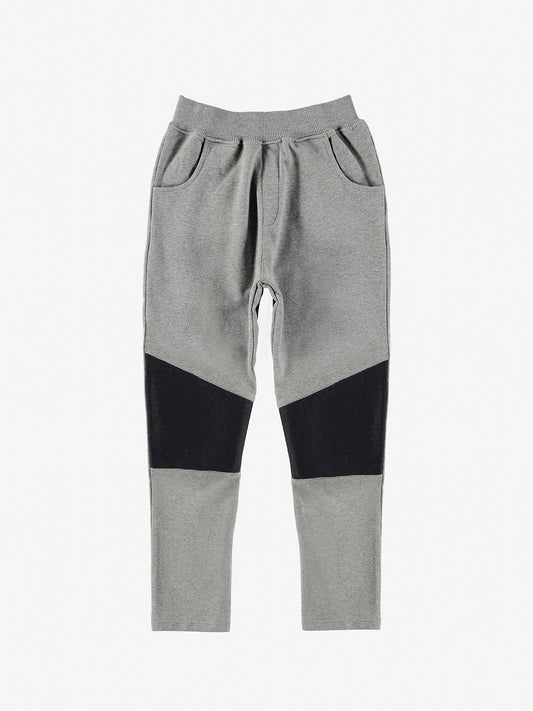 Pantalone jogger con toppe in neoprene nero