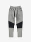 Pantalone jogger con toppe in neoprene nero