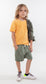 T-shirt manica corta in jersey di cotone blu navy